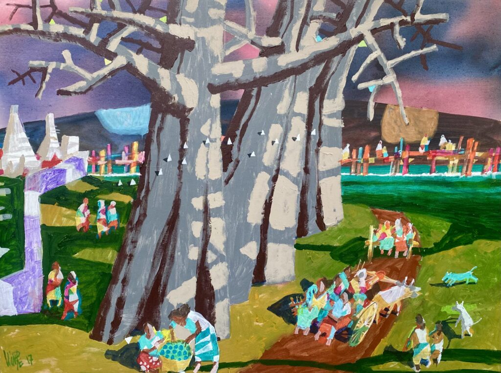 Landscape Acrylic on Canvas 36 x 48 In