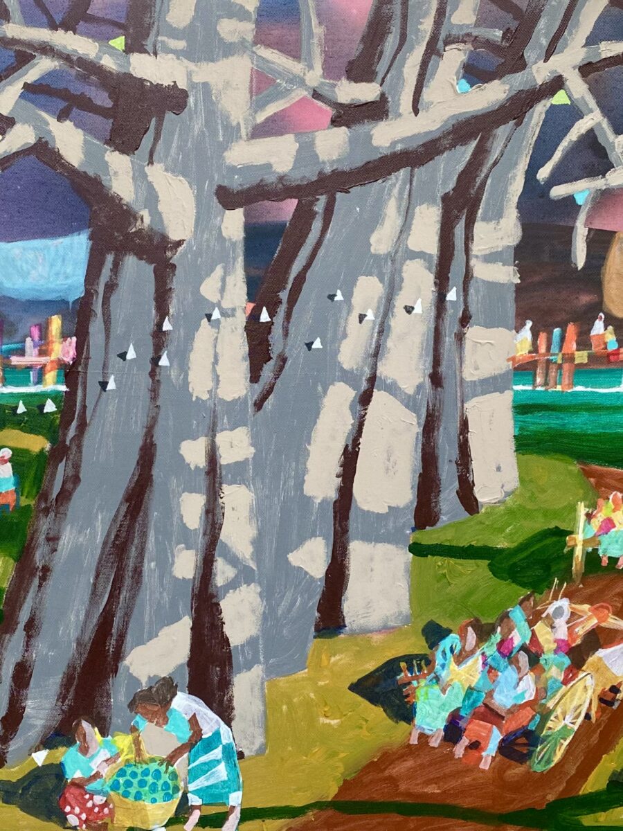 Landscape Acrylic on Canvas 36 x 48 In